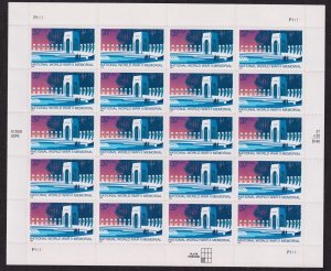 2004 World War II Memorial 37c Sc 3862 full MNH pane of 20 WWII