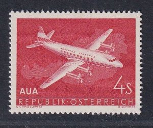 Austria   #632   MNH  1958  plane