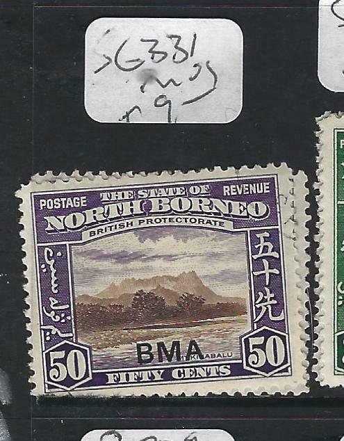 NORTH BORNEO  (P2102B)  50C  MOUNTAIN   BMA     SG 331       MOG