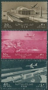 Egypt 1963 SG741-743 Airmails set MNH