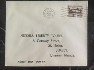 1943 Jersey Channel Islands Occupation First Day Cover FDC Liberty Tours