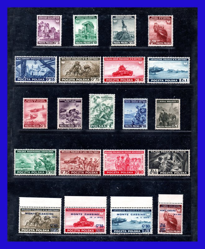 1941 - 1944 - Scott n 3 K1 / 3 k20 + 3K B1 - MNH - PO- 22 - 01