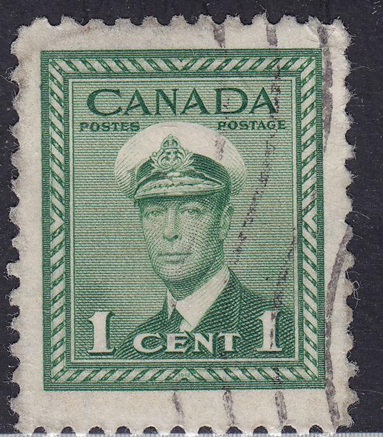 Canada 249 King George VI WWII War 1¢ 1942