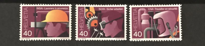 Switzerland 1978 #659-61, Unused/mh, CV $2.75