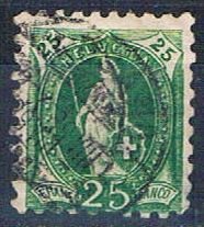 Switzerland 90 Used Helvetia 1888 (HV0072)