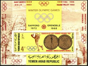 {Y010} Yemen 1968 Olympics Mi. Bl.74B 25,00 Eur. MNH**