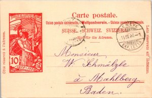 Switzerland, Government Postal Card