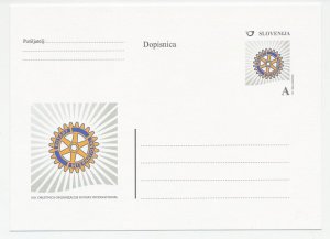 Postal stationery Slovenia 2005 Rotary International