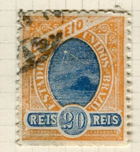 BRAZIL; 1890s classic Southern Cross issue used 20r. value