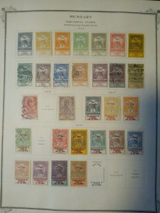 collection on pages Hungary 1913-39 semipostals CV $88