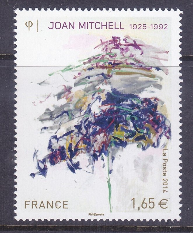 France 4589 MNH 2014 Painting by Joan Mitchell - Art Issue