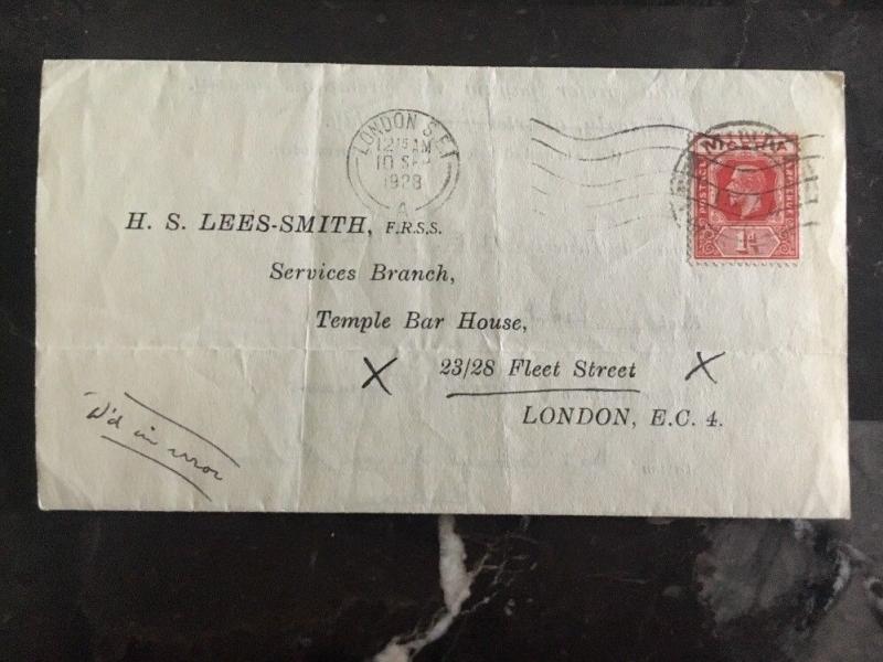 1928 Nigeria Commercial Cover To Temple Bar House London England