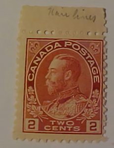 CANADA # 202A CAT 25 EURO (=$ 42.00) HAIRLINES MINT NH