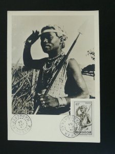 indigenous people maximum card Madagascar 1954