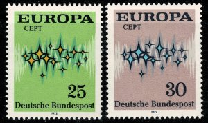 GERMANY 1972 EUROPA SET SG 1618 - SG 1619  MINT (NH) SUPERB