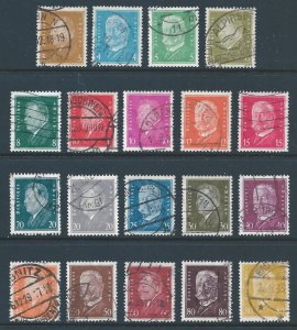 Germany #366-84 Used Presidents Friedrich Ebert & Paul Von Hindenburg