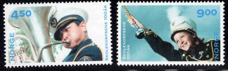 Norway Scott 1292-1293 MNH** 2001 School Bind stamp set