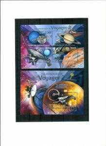 BURUNDI 2012 - SPACE - VOYAGER 2 - Sheetlet (4v) and S.S. - MNH