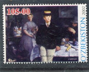 Uzbekistan 2002 EDOUARD MANET Painting Stamp Perforated Mint (NH)