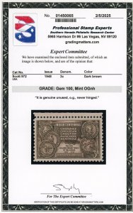 US Stamp #972 Indian Centennial 3c - PSE Cert - GEM 100 - MNH - SMQ $170.00