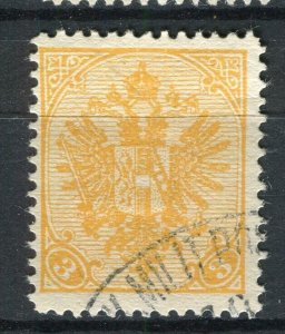 BOSNIA; 1900 early Eagle Coat of Arms issue fine used 3h. value