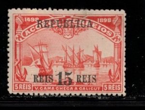 AZORES Scott # 142 MH - With Overprint & Surcharge