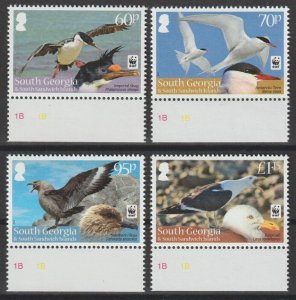 SOUTH GEORGIA 2012 WWF SG 556/9 MNH