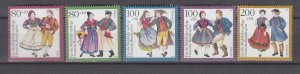 J44175 JL stamps 1993 germany set mnh #b751-5 costumes