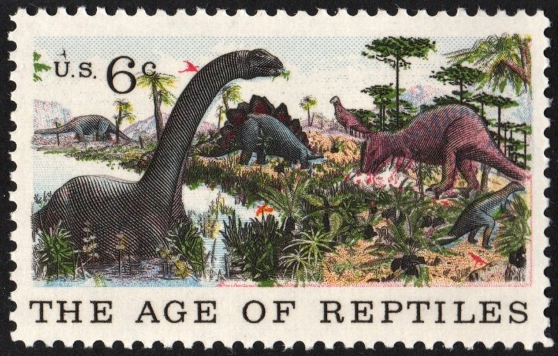 SC#1390 6¢ Natural History: The Age of Reptiles (1970) MNH