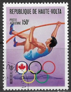 Upper Volta ~ Scott # C231 ~  Used ~ CTO ~ 21st Olympic Games, Montreal