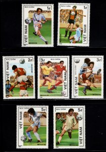 Viet Nam Scott 1606-1612 Unused NGAI Soccer set