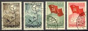 Russia Sc# 625-628 Used (a) 1938 North Pole Flight