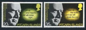 Pitcairn 144-145,MNH.Michel 144-145. Sir Winston Churchill,1974.