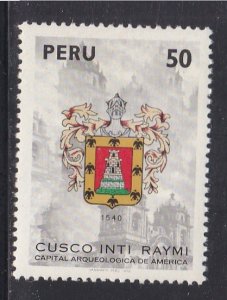 Peru # 701, Arms of Cuzco, Mint NH, 1/2 Cat.