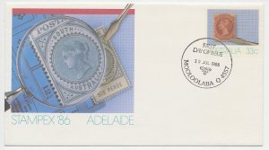 Postal stationery Australia 1986 Philatelic exhibition - Stampex 1986