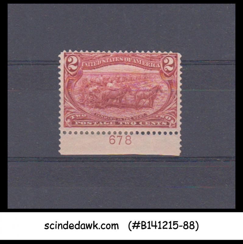 USA - 1898 2c copper red SCOTT#286 - 1V - MINT HINGED