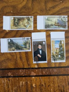 Stamps Guernsey Scott #165-8 used