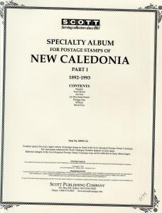 Scott Specialty Album pages for New Caledonia part 1 