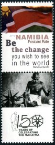 2021 Namibia Gandhi / label  (Scott NA) MNH