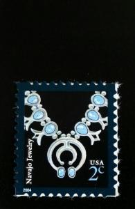 2004 2c Navajo Jewelry, Necklace Scott 3750 Mint F/VF NH