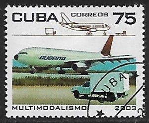 Cuba # 4309 - Airplane & Van - unused / CTO....{R12}