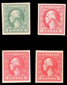 MOMEN: US STAMPS #531-532,534-534A MINT OG NH XF LOT #78462