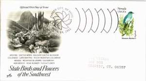 United States, United States First Day Cover, Birds, Flowers, Nevada