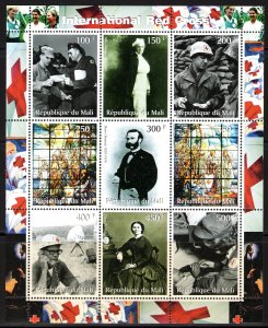 Mali 2003 INTERNATIONAL RED CROSS/WWII/DUNANT/DIANA/BARTON Sheet Perforated MNH