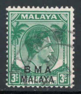 Straits Settlements 1945 King George VI 3c Scott # 258 Used