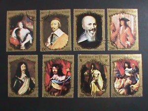 ​Chad Stamp: 1971-3-SC#232A//233J- Portraits of French Royalty CTO Stamp set#2