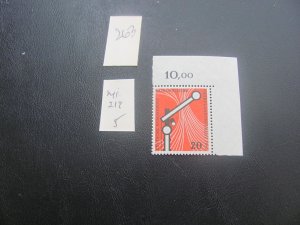 GERMANY 1955 MNH MI. 219  CORNER MARGIN  SET XF (263) ALL MARGIN #s OR CM