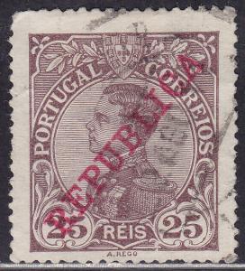 Portugal 175 King Manuel II 25R O/P 1910