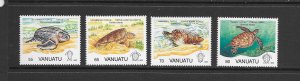TURTLES- VANUATU #577-80  MNH