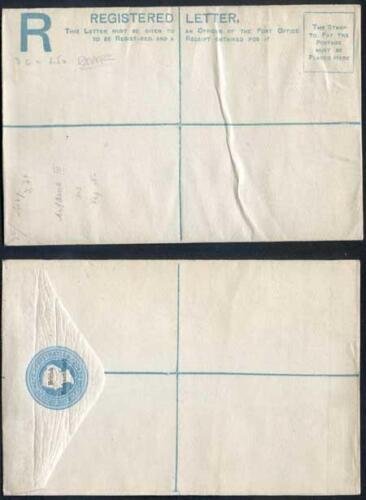 British Bechuanaland O/P on Cape of Good Hope QV 4d Blue Registered Envelope Mi 